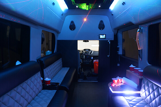 Limo van interior